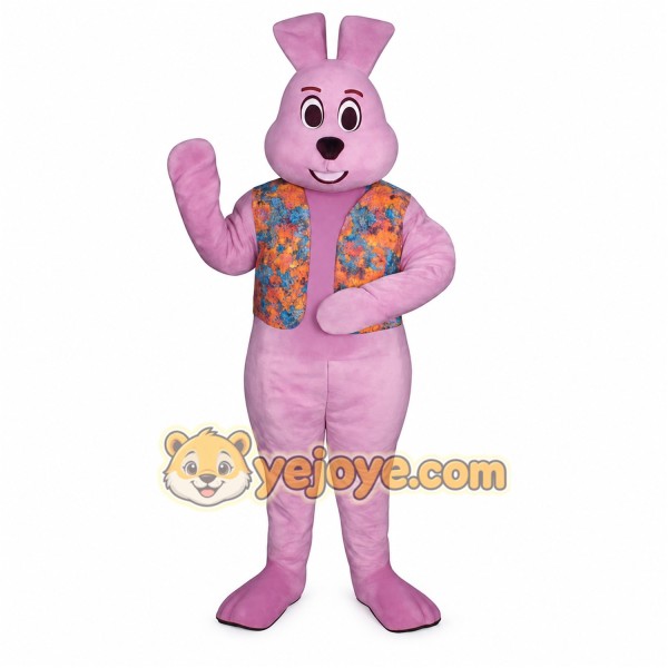 Pink Rabbit Mascot Costume Pink Rabbit Mascot Costume
