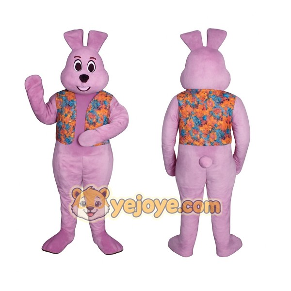 Pink Rabbit Mascot Costume