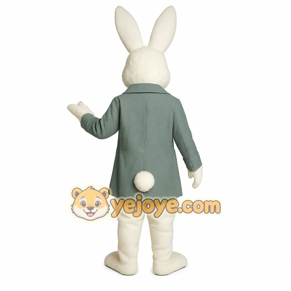 White Rabbit Mascot Costume White Rabbit Mascot Costume