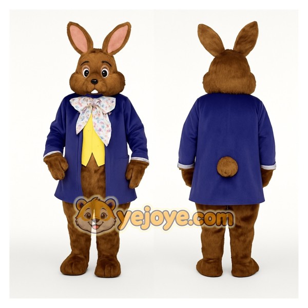 Brown Rabbit Mascot Costume