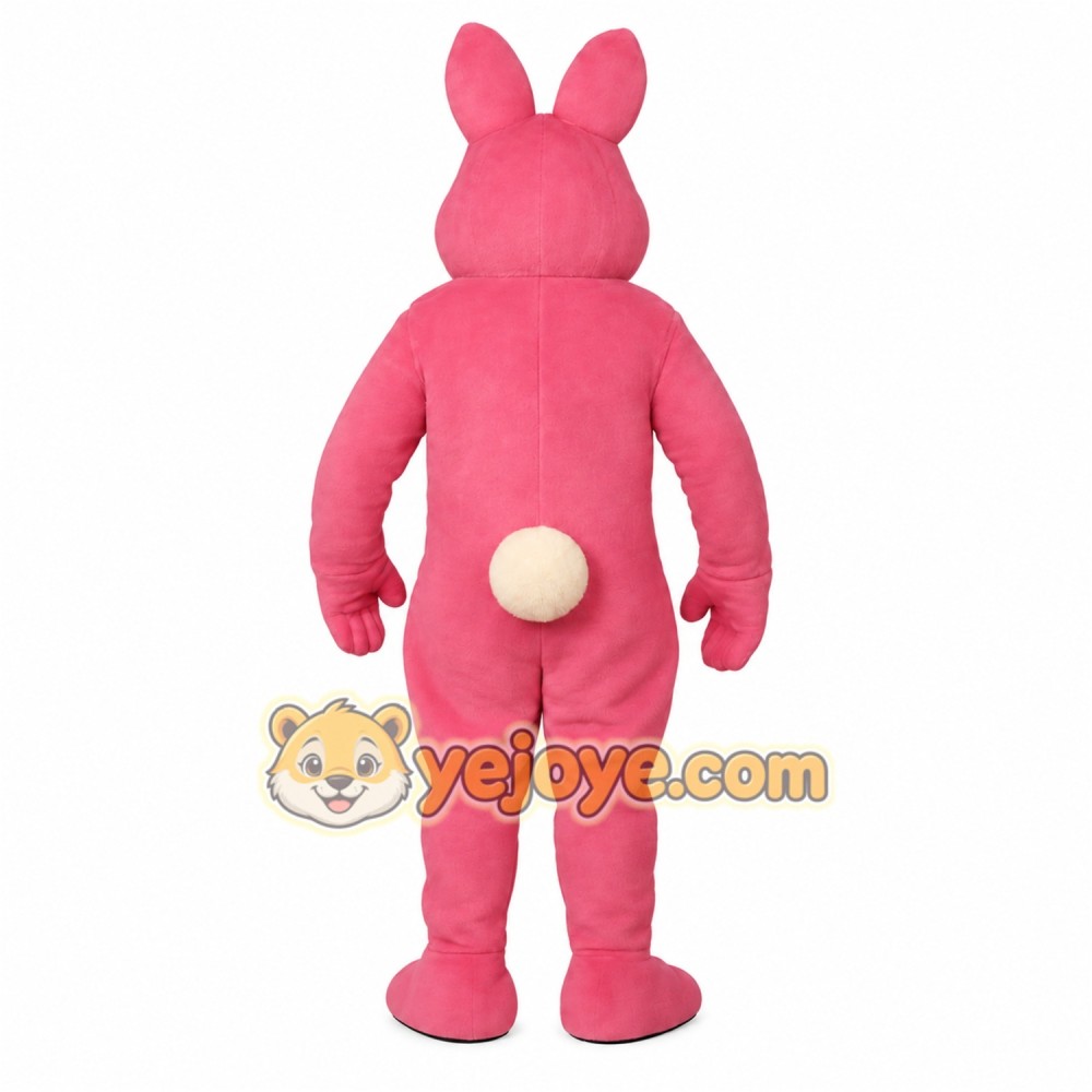Pink Bunny Mascot Costume