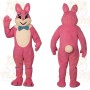 Pink Bunny Mascot Costume