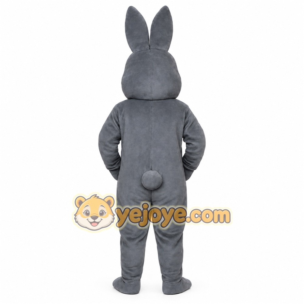 Gray Rabbit Mascot Costume
