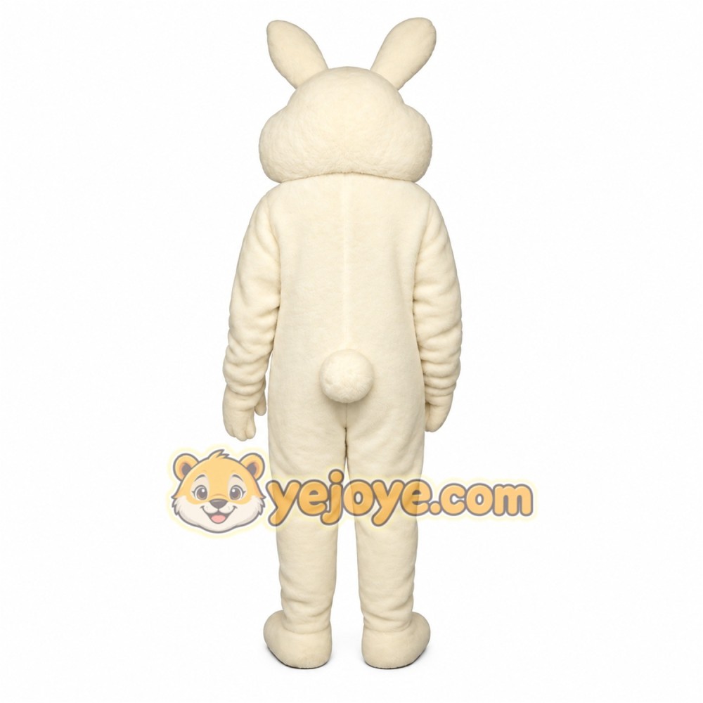 White Bunny Mascot Costume White Bunny Mascot Costume