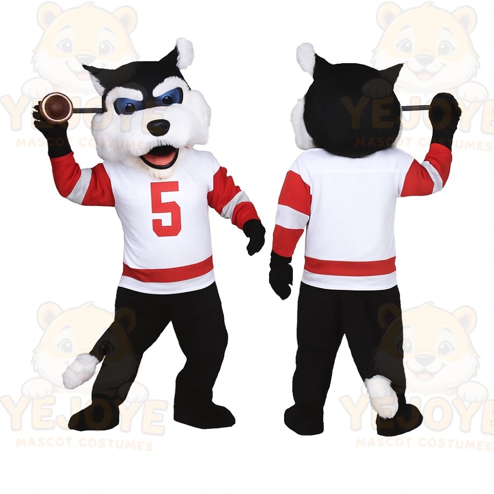 Black Wolf Mascot Costume