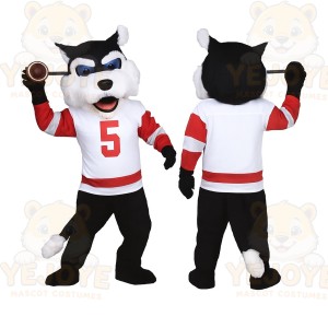 Black Wolf Mascot Costume