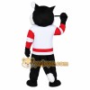 Black Wolf Mascot Costume Black Wolf Mascot Costume