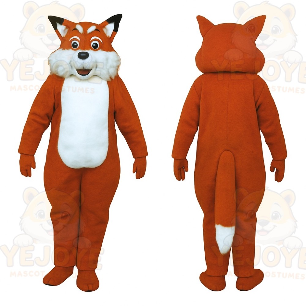 Orange Fox Mascot Costume