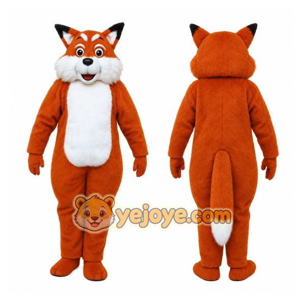 Orange Fox Mascot Costume
