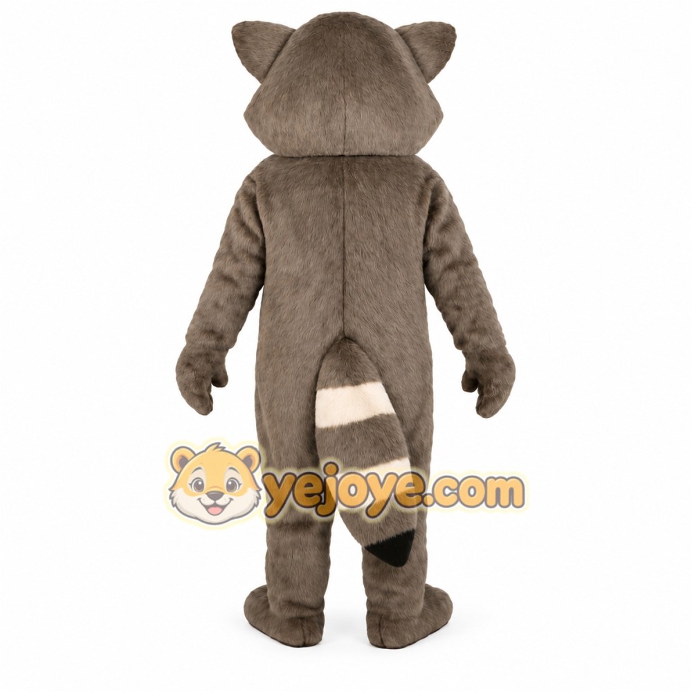 Gray Raccoon Mascot Costume Gray Raccoon Mascot Costume