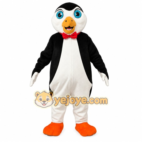 Black and White Penguin Mascot Costume