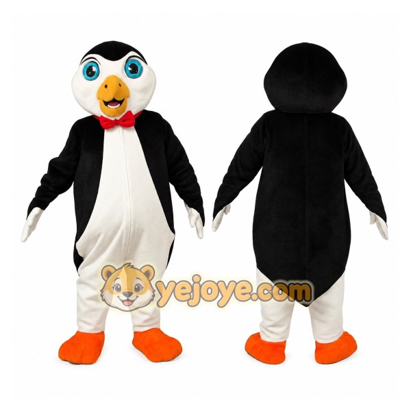 Black and White Penguin Mascot Costume