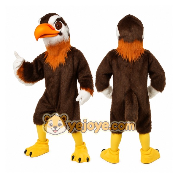 Brown Eagle Mascot Costume