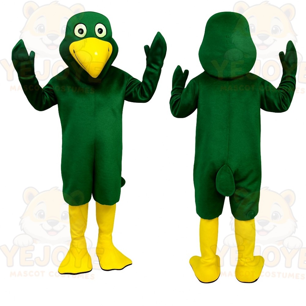 Green Duck Mascot Costume