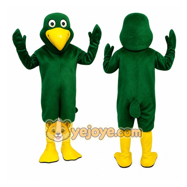 Green Duck Mascot Costume