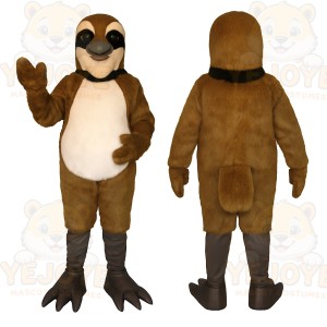 Brown Sloth Mascot Costume