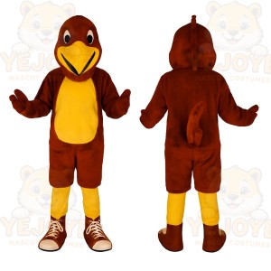 Brown Bird Mascot Costume