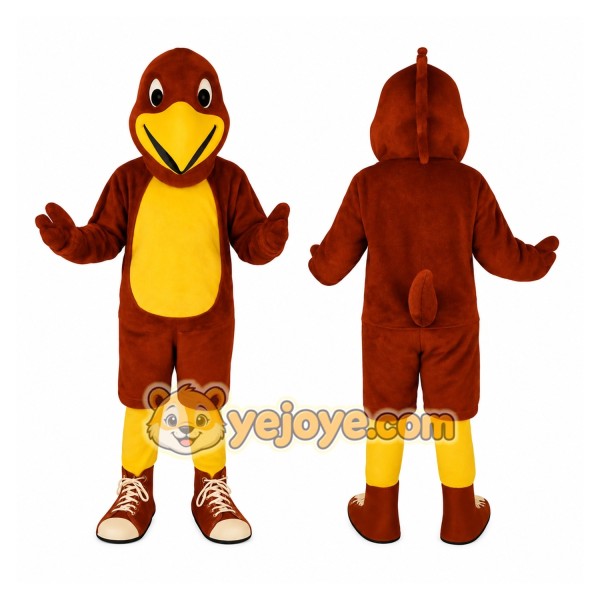 Brown Bird Mascot Costume
