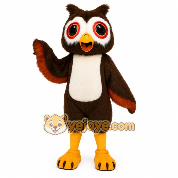 Brown Owl Mascot Costume