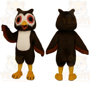 Brown Owl Mascot Costume