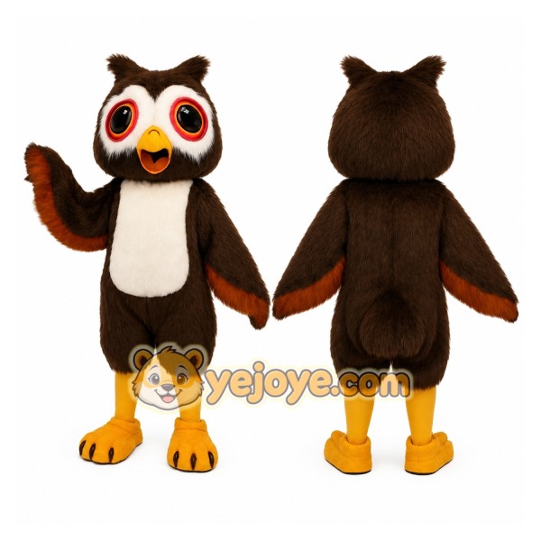 Brown Owl Mascot Costume