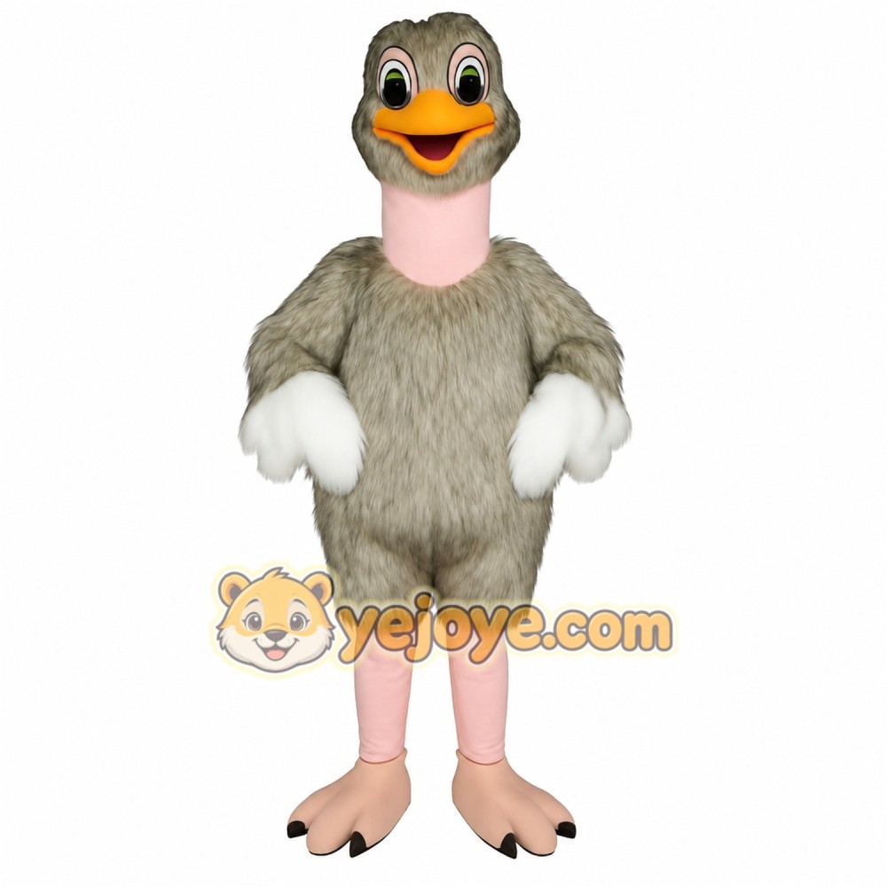Gray Duck Mascot Costume Gray Duck Mascot Costume