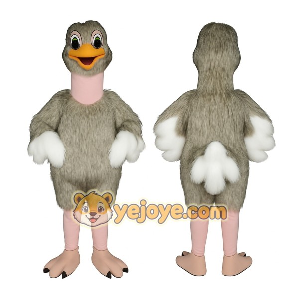Gray Duck Mascot Costume