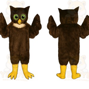 Brown Owl Mascot Costume