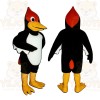 Black and Red Woodpecker Mascot Costume