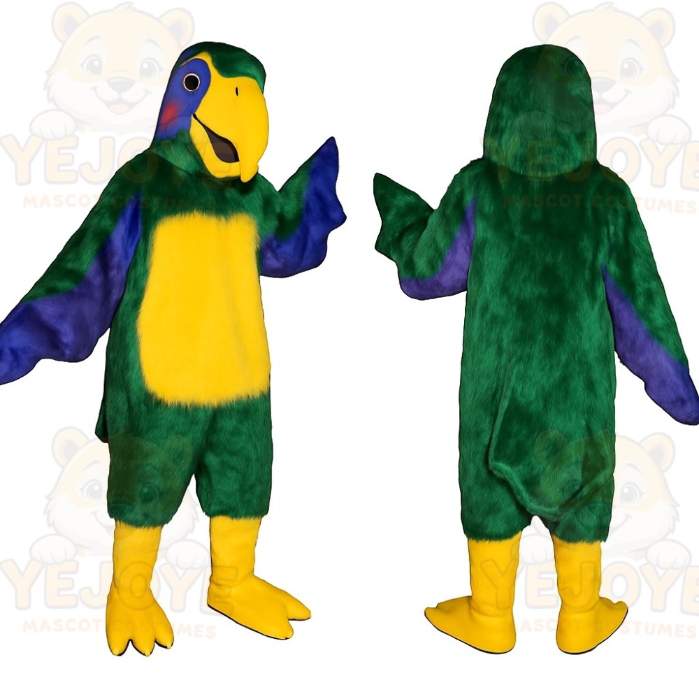 Green Parrot Mascot Costume