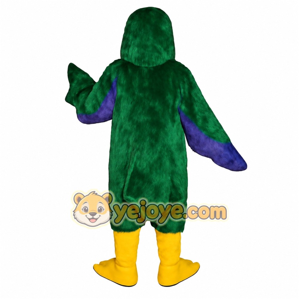 Green Parrot Mascot Costume Green Parrot Mascot Costume