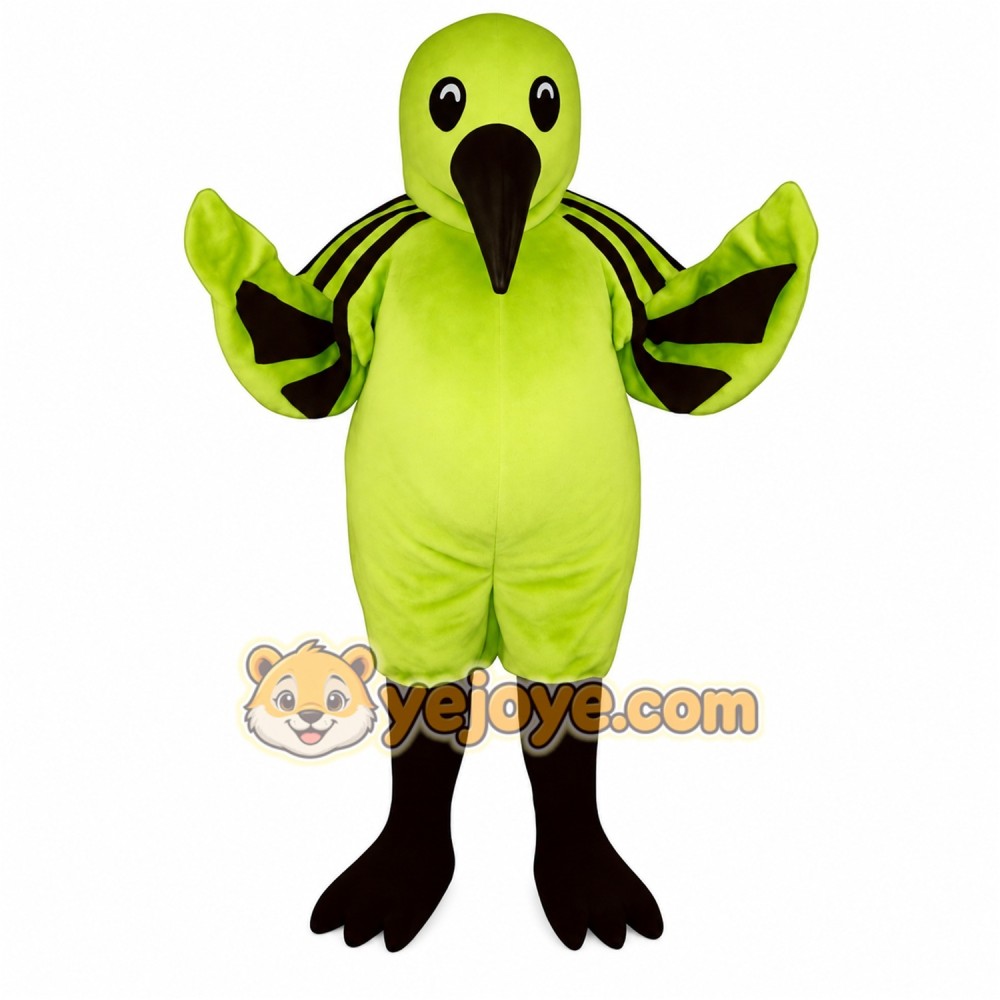 Green Bird Mascot Costume Green Bird Mascot Costume