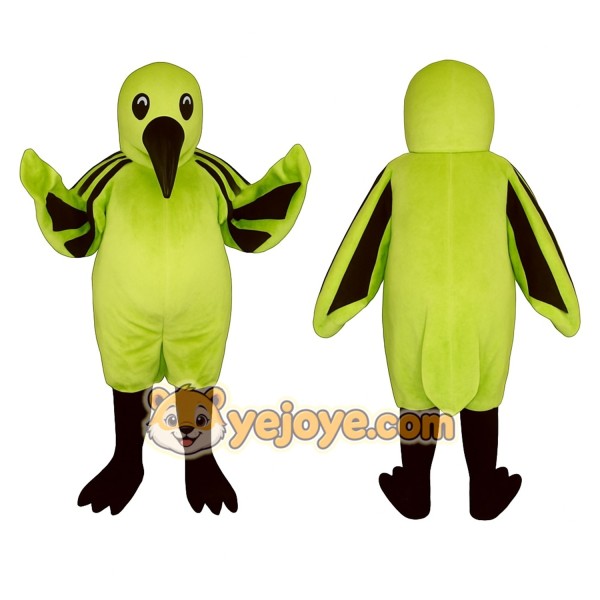 Green Bird Mascot Costume