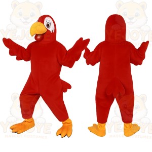 Red Parrot Mascot Costume