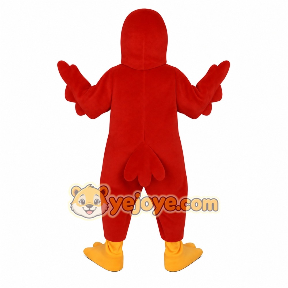 Red Parrot Mascot Costume Red Parrot Mascot Costume