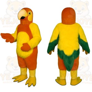 Orange Parrot Mascot Costume