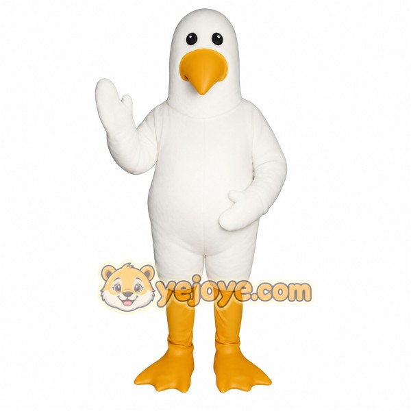 White Duck Mascot Costume White Duck Mascot Costume