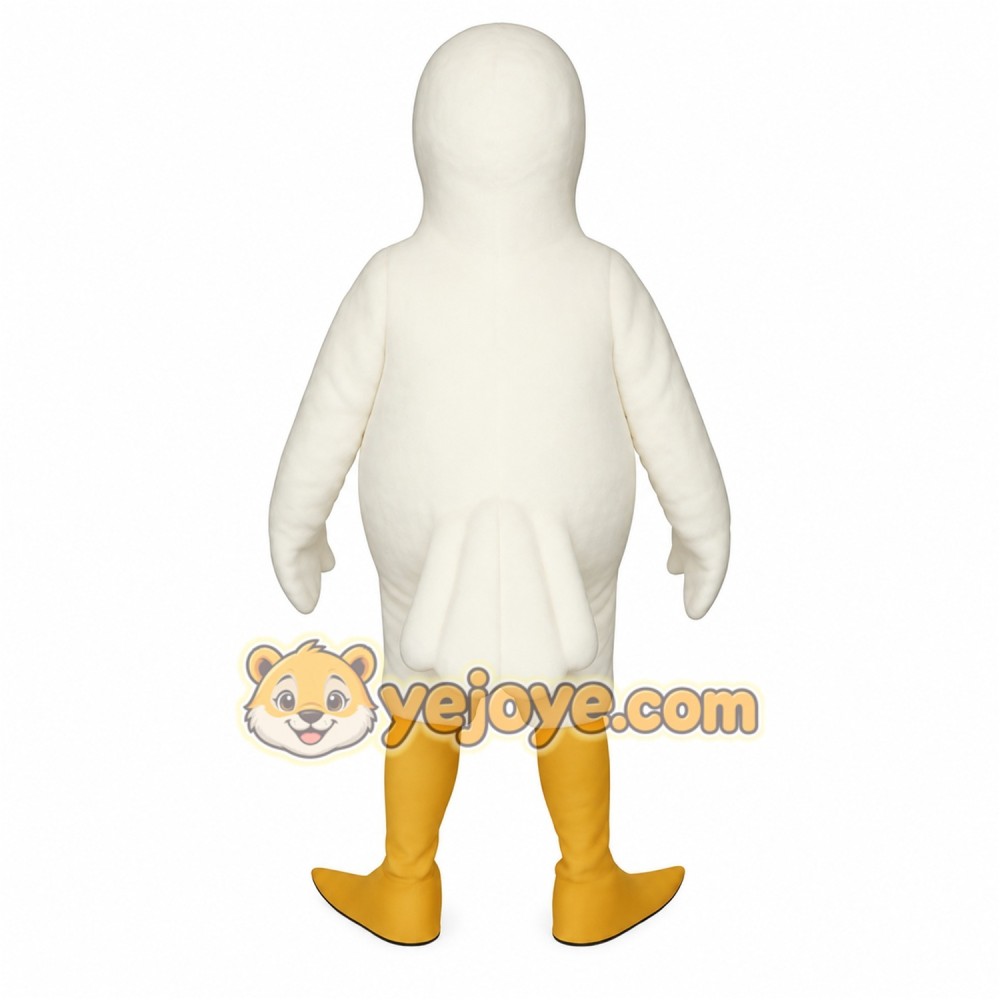 White Duck Mascot Costume White Duck Mascot Costume
