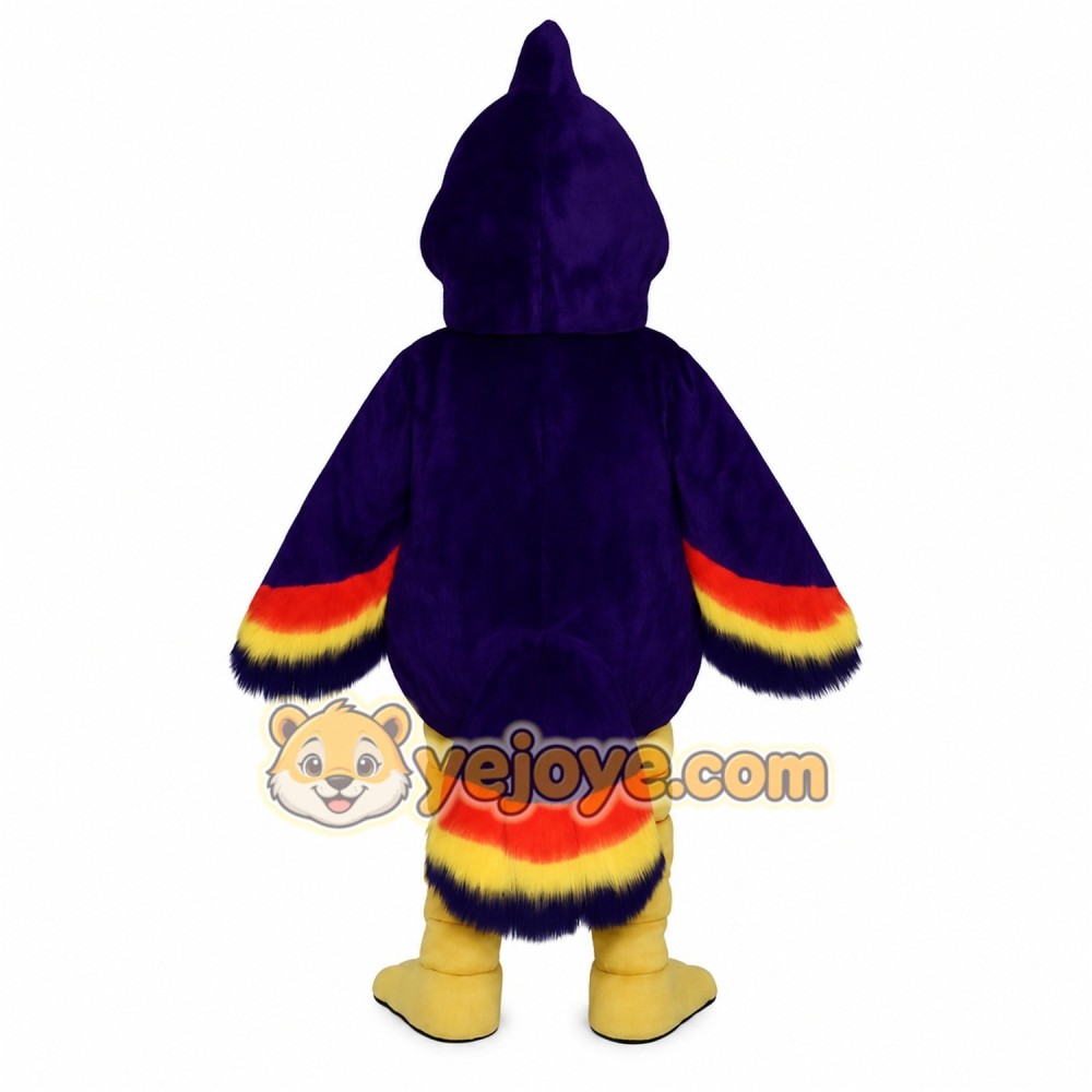 Purple Bird Mascot Costume Purple Bird Mascot Costume