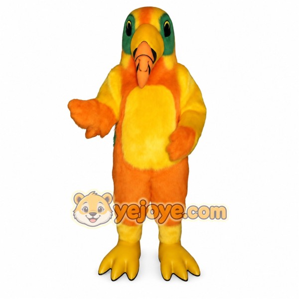 Orange Parrot Mascot Costume Orange Parrot Mascot Costume
