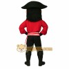 Red Pirate Mascot Costume Red Pirate Mascot Costume
