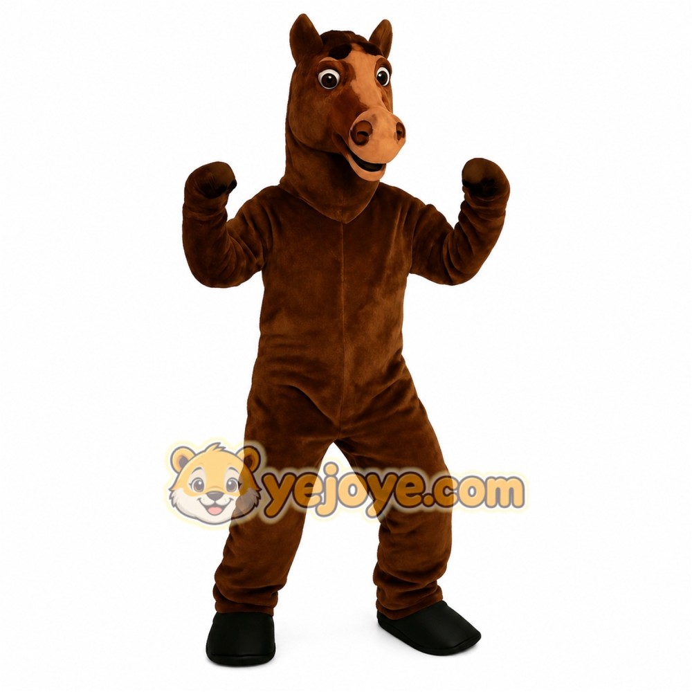 Brown Horse Mascot Costume