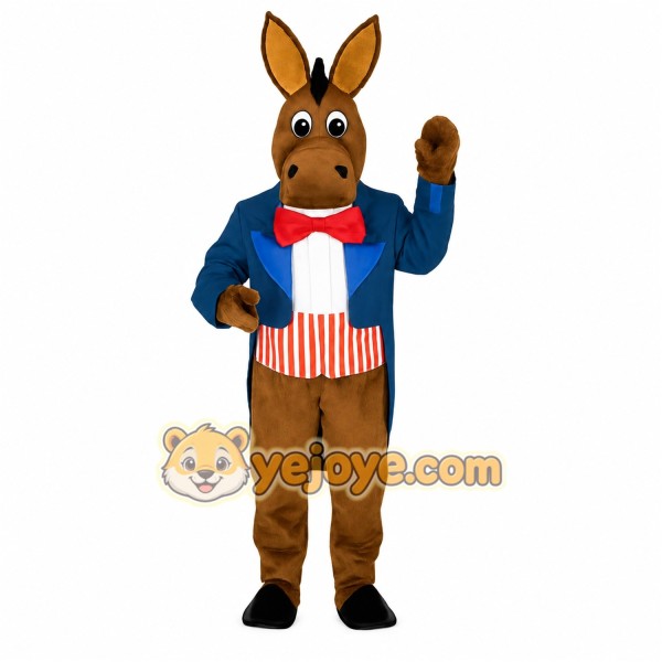 Brown Donkey Mascot Costume