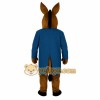 Brown Donkey Mascot Costume Brown Donkey Mascot Costume