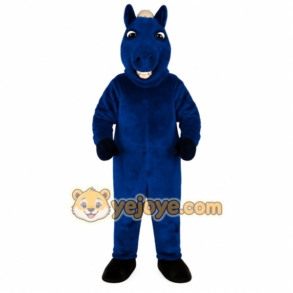 Blue Horse Mascot Costume