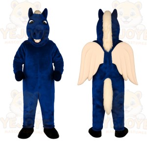 Blue Horse Mascot Costume