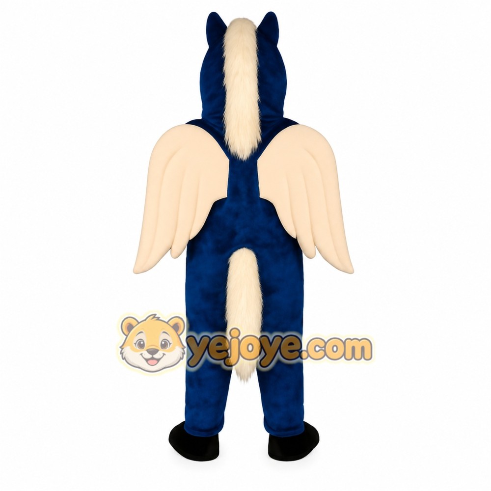 Blue Horse Mascot Costume