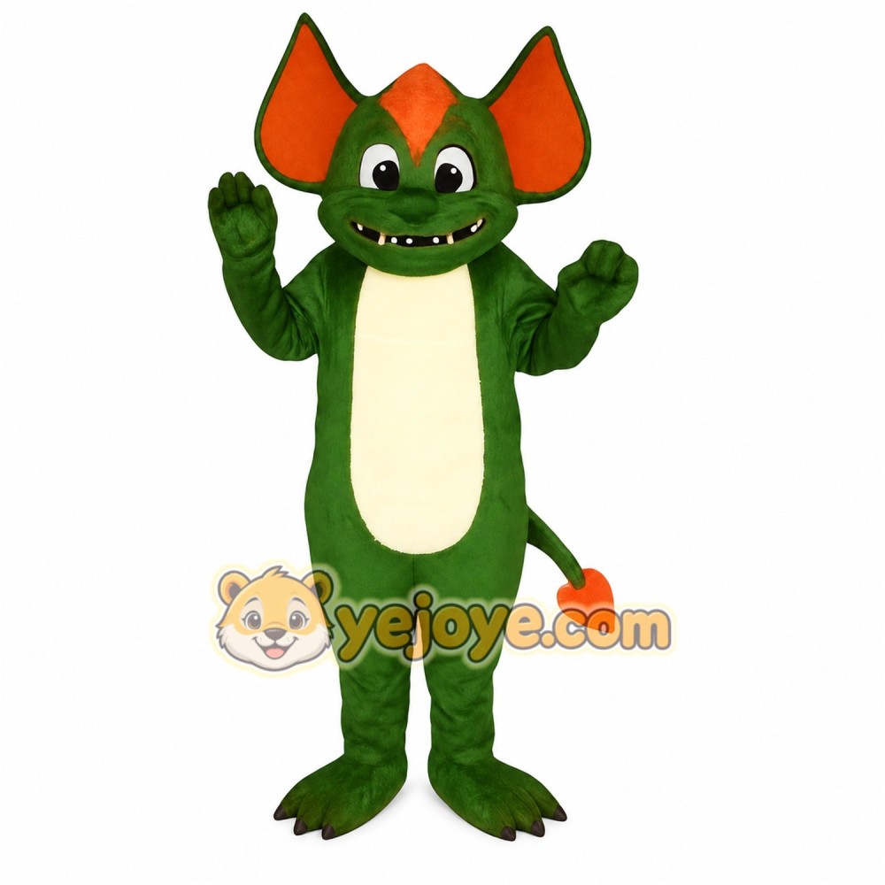 Green Animal Mascot Costume Green Animal Mascot Costume