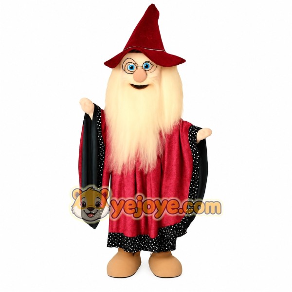 Red Wizard Mascot Costume