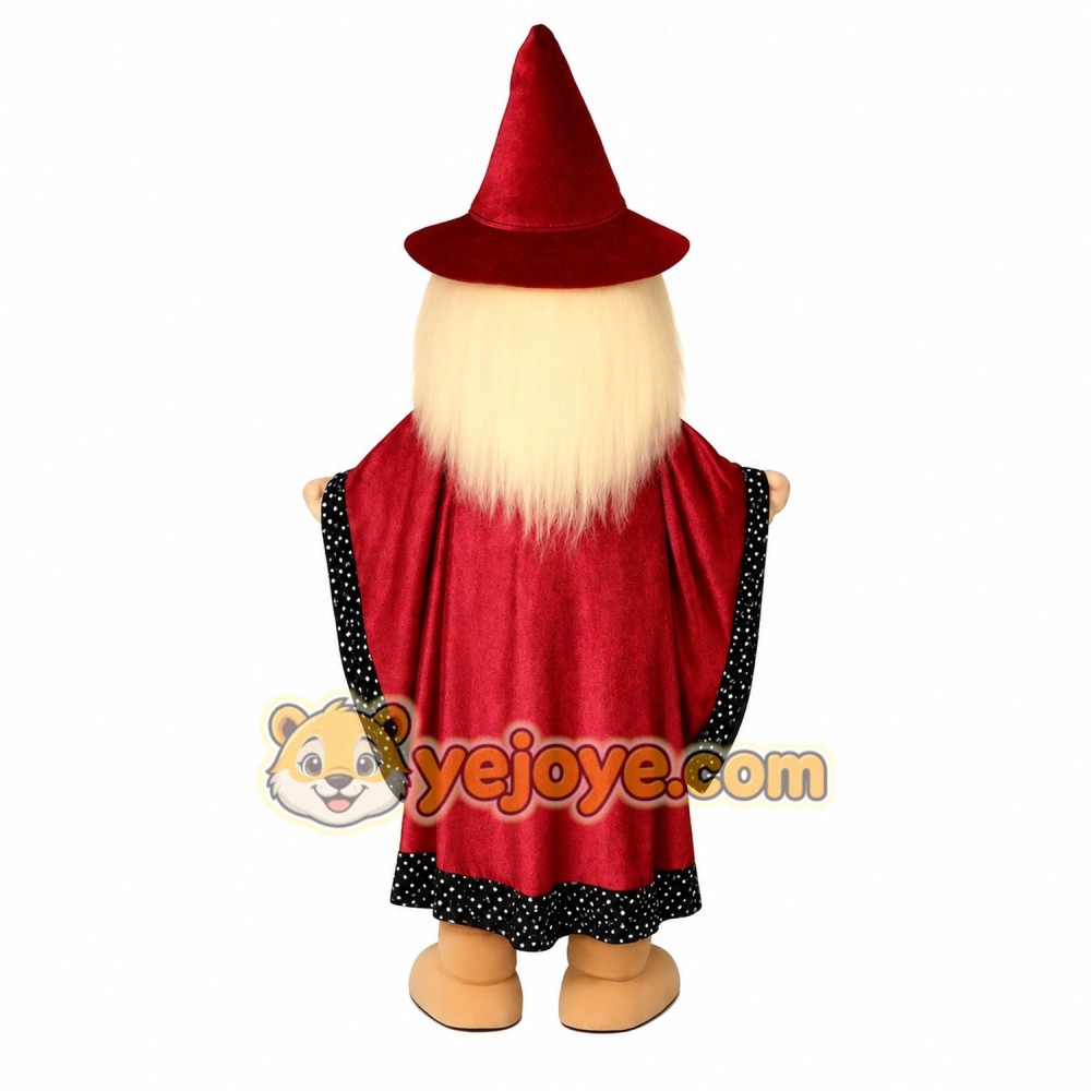 Red Wizard Mascot Costume